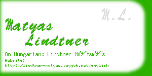 matyas lindtner business card